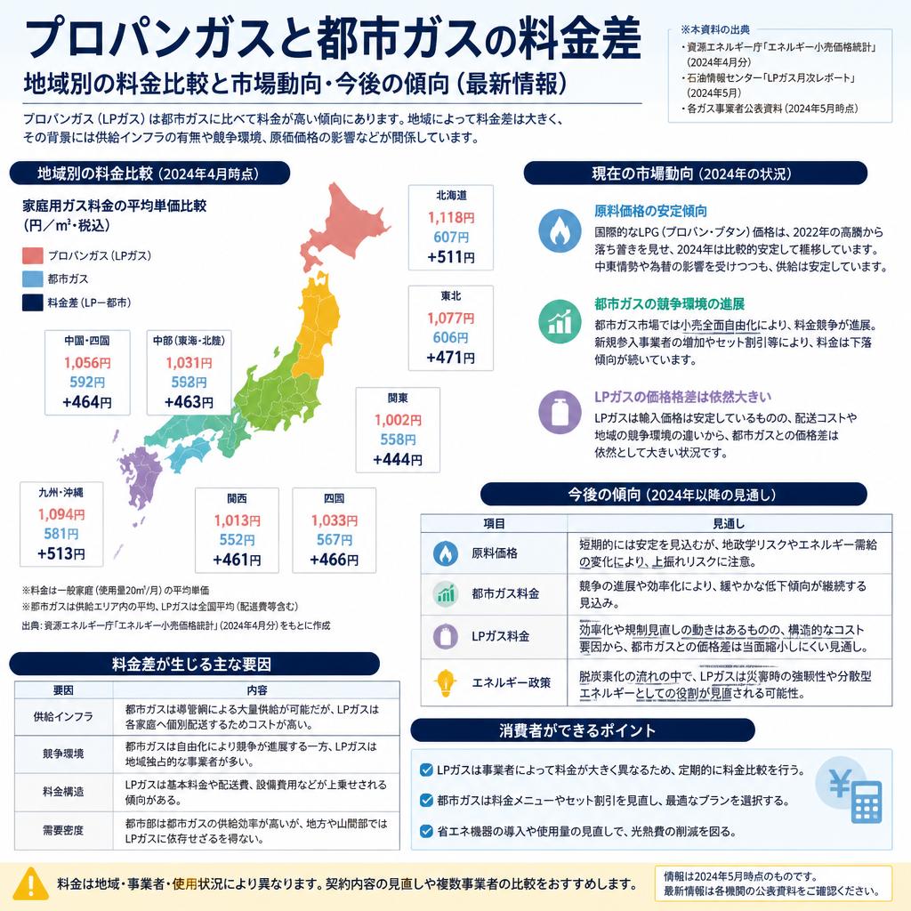 地域別の料金差と市場動向