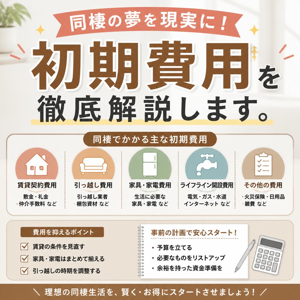 同棲の夢を現実に！初期費用を徹底解説します。