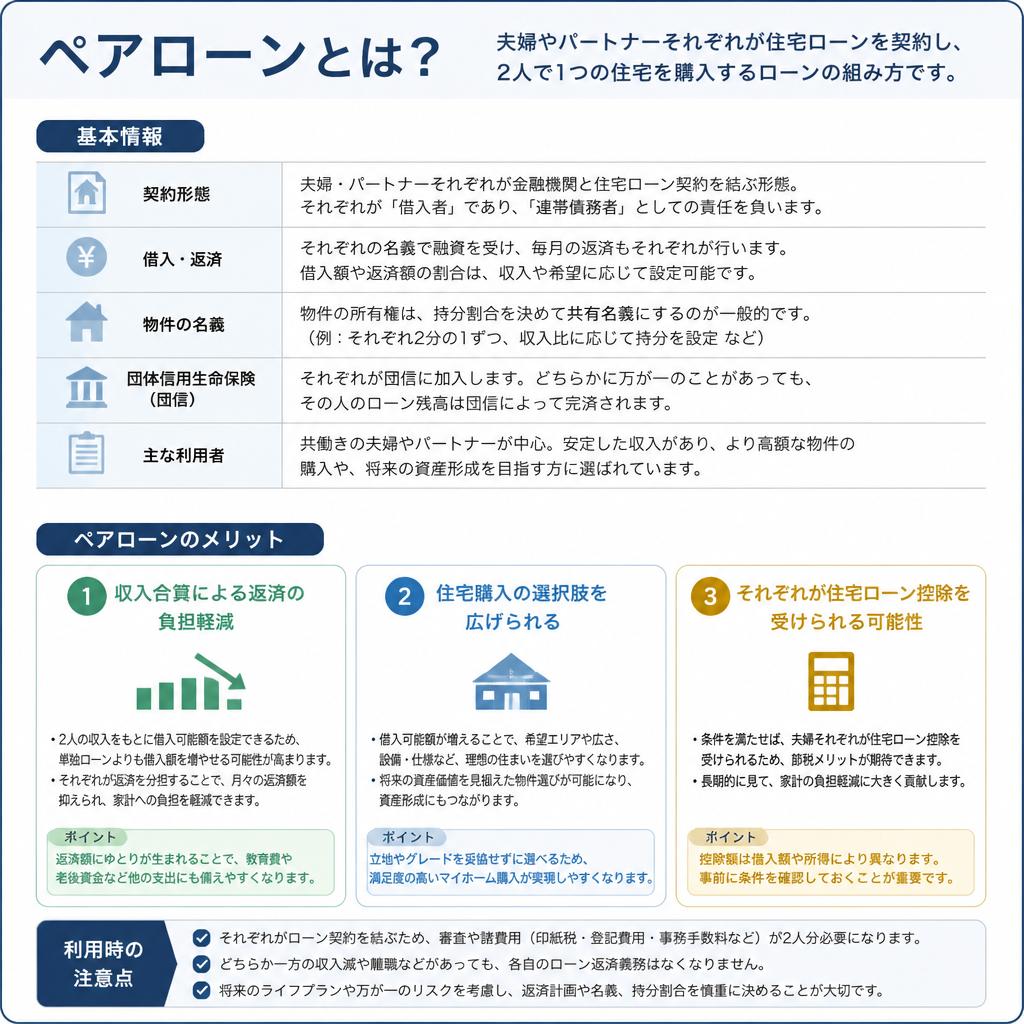 ペアローンのメリットとは？