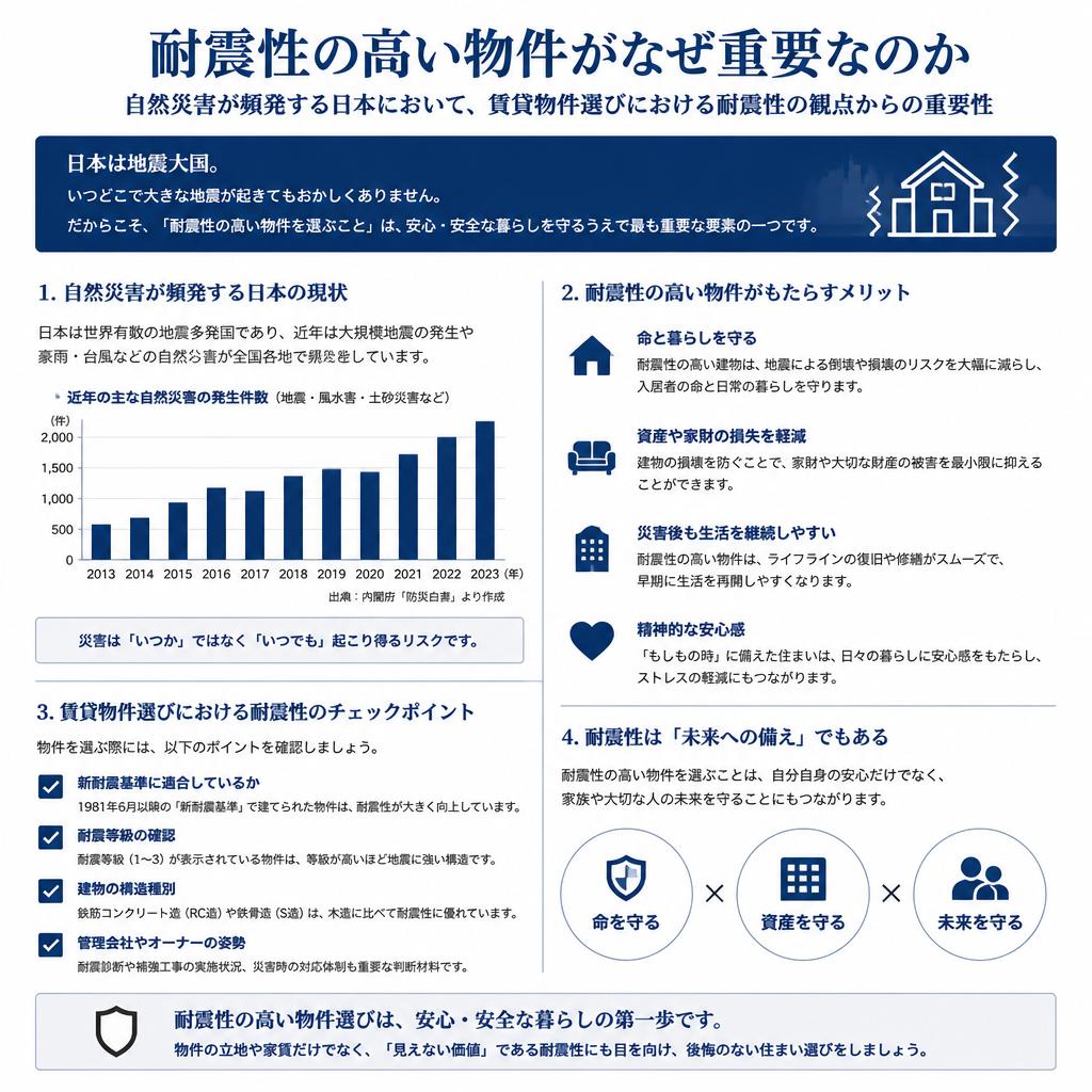 賃貸物件における耐震性の重要性