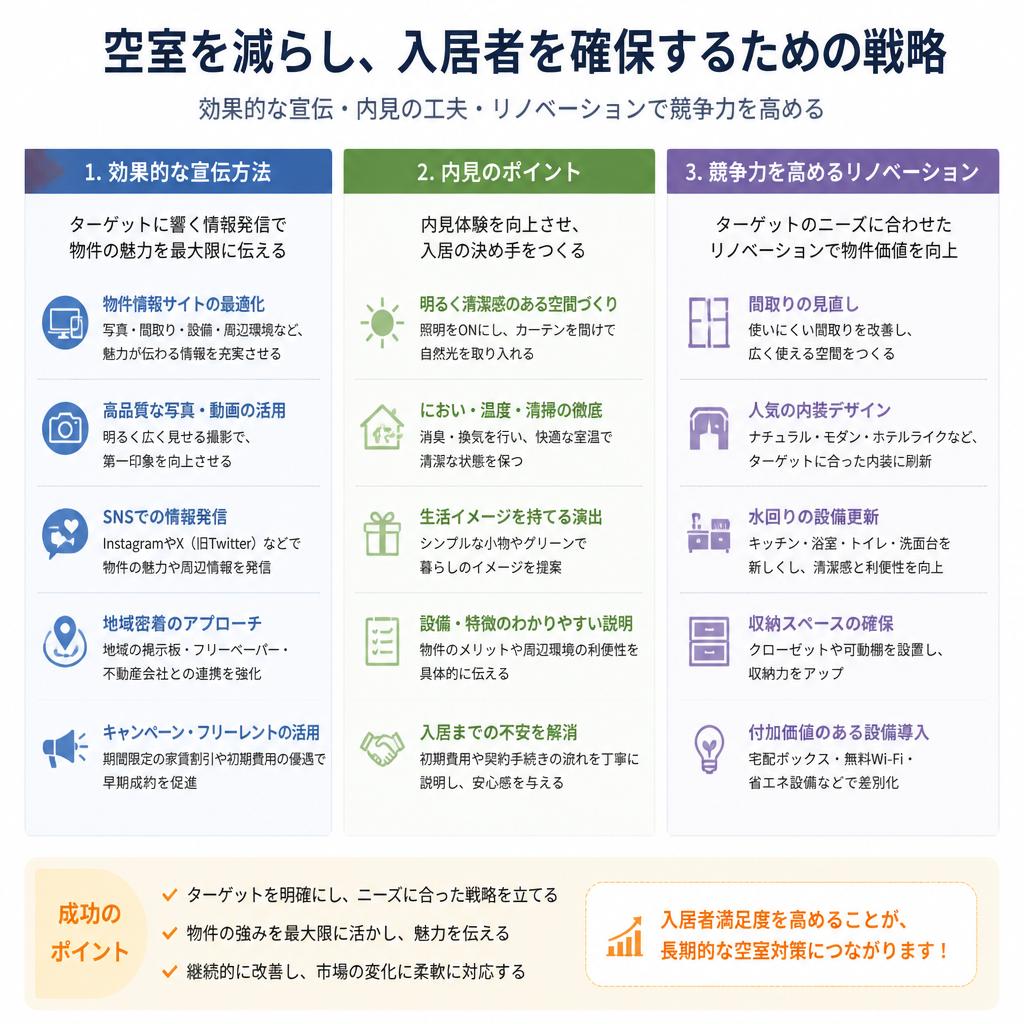 3. スムーズな空室対策