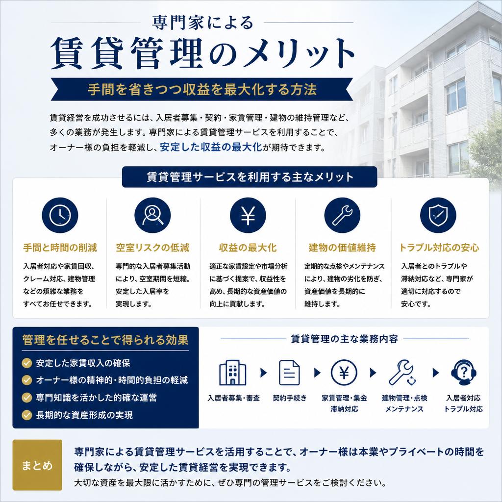 4. 賃貸管理サービスのメリット