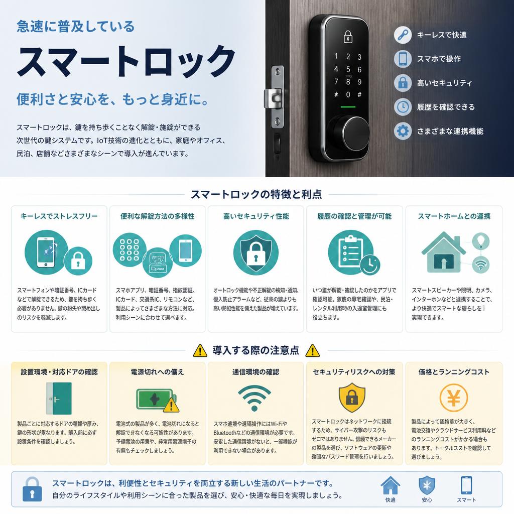 【3】最新のスマートロックの特徴