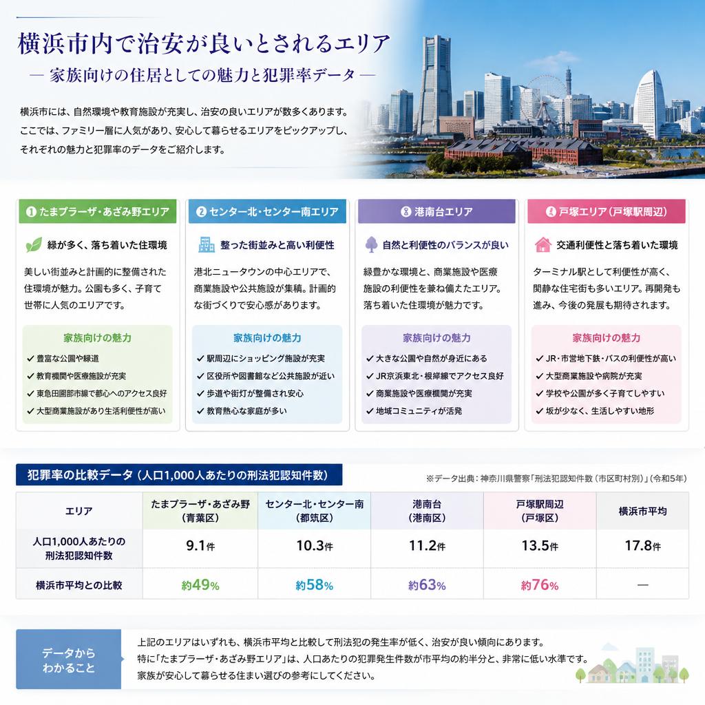 治安が良いとされるエリアの特徴