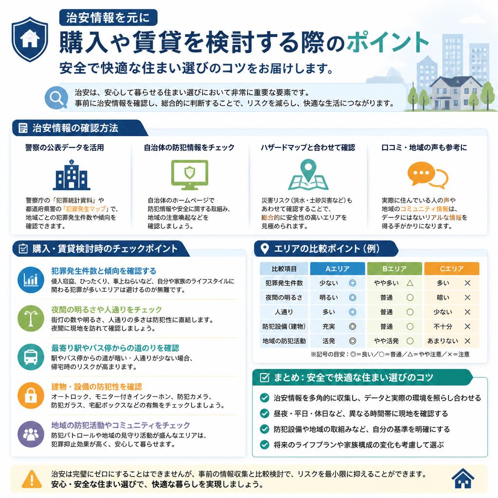 治安情報を踏まえた住まいの選び方